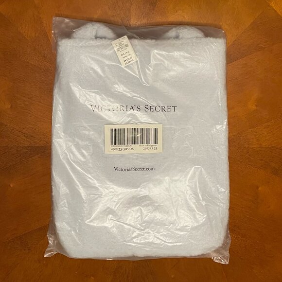 PINK Victoria's Secret Plush Teddy Cozy Fleece Sherpa Tote Bag - NWT - Picture 6 of 7